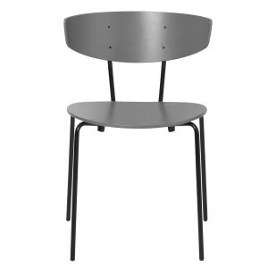 ferm LIVING - Herman Chaise, gris chaud / noir