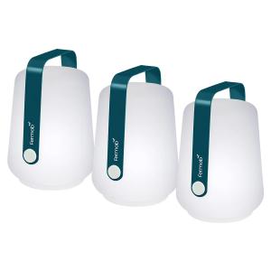 Fermob - Balad Lampe LED rechargeable H 12 cm, bleu acapulc…