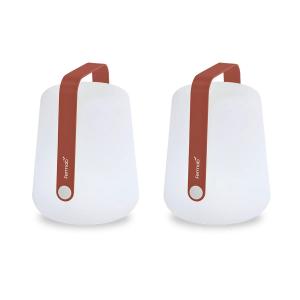 Fermob - Balad Lampe LED à accu, H 25 cm, rouge ocre (lot d…