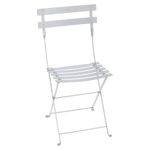 Fermob - Bistro Chaise pliante en métal, blanc coton