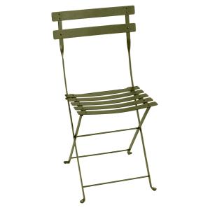 Fermob - Bistro Chaise pliante en métal, pesto