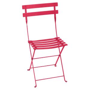Fermob - Bistro chaise pliante métal, rose praline