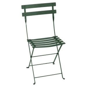 Fermob - Bistro Chaise pliante en métal, vert cèdre