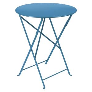 Fermob - Bistro Table pliante Ø 60 cm, maya blue