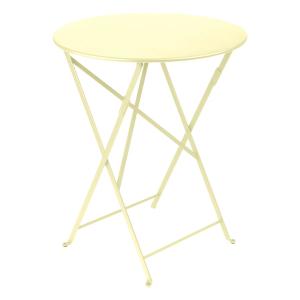 Fermob - Bistro Table pliante Ø 60 cm, sorbet citron