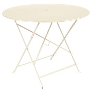 Fermob - Bistro Table pliante, ronde, Ø 96 cm, beige latté