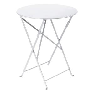Fermob - Bistro Table pliante Ø 60 cm, blanc coton