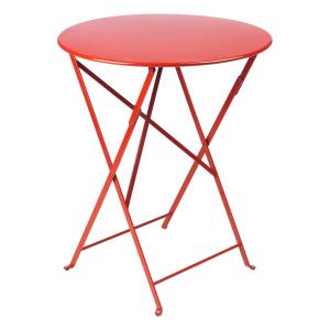 Fermob - Bistro Table pliante Ø 60 cm, rouge coquelicot
