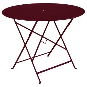Fermob - Bistro Table pliante, ronde, Ø 96 cm, cerisier noi…