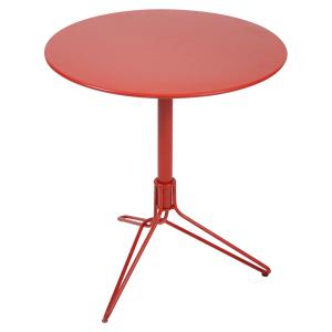 Fermob - Table de bistrot Flower, ronde, Ø 67 cm, rouge coq…