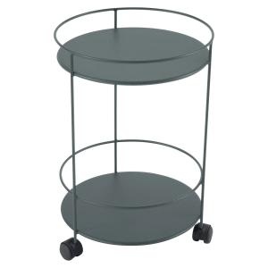 Fermob - Guéridons Chariot d'appoint sur roulettes, gris te…