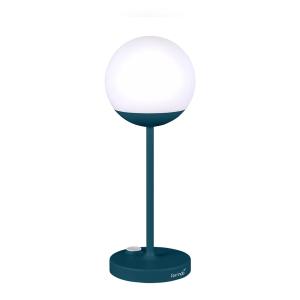 Fermob - Mooon! Lampe LED rechargeable, H 41 cm, bleu acapu…