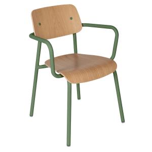 Fermob - Studie Chaise avec accoudoirs Outdoor, chêne / cac…