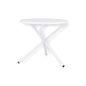 Fiam - Table d'appoint Tris, ø 53 cm, blanche