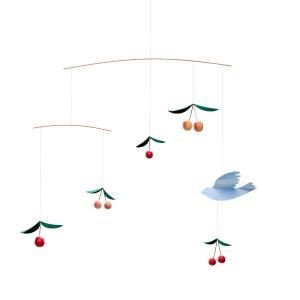 Flensted Mobiles - Cherry Dreams Mobile, laiton / bois, mul…