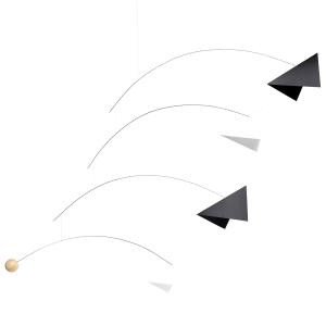 Flensted Mobiles - Fatamorgana Mobile, large, noir / blanc