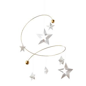 Flensted Mobiles - Starry Night Mobile 7, blanc / or