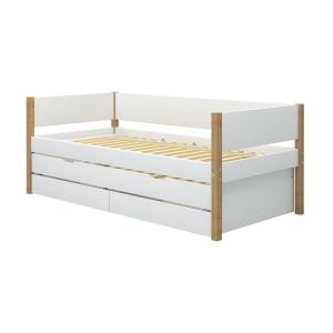 Flexa - Nor Lit avec lit gigogne, 2 tiroirs et protection c…