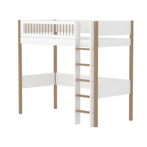 Flexa - Nor Lit surélevé, H 184 cm, chêne / blanc