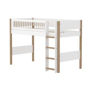 Flexa - Nor Lit surélevé, H 143 cm, chêne / blanc