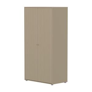 Flexa - Saga Armoire cannelée, 100,2 x 190,3 cm, chêne natu…