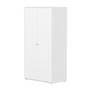 Flexa - Saga Armoire cannelée, 100,2 x 190,3 cm, chêne natu…