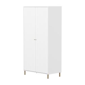 Flexa - Saga Armoire cannelée, avec pieds, 100,2 x 200 cm,…