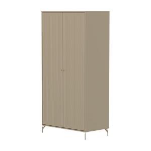 Flexa - Saga Armoire cannelée, avec pieds, 100,2 x 200 cm,…
