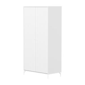 Flexa - Saga Armoire cannelée, avec pieds, 100,2 x 200 cm,…