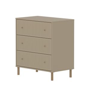 Flexa - Saga Commode cannelée, avec pieds, H 83,9 cm, chêne…