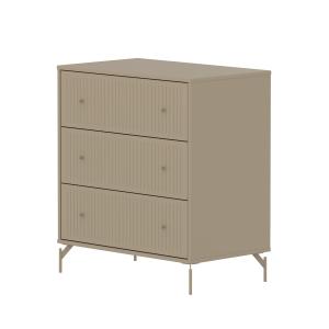 Flexa - Saga Commode cannelée, avec pieds, H 83,9 cm, oat