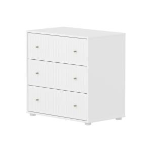 Flexa - Saga Commode cannelée, H 74,2 cm, blanc / oat