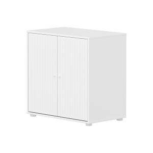 Flexa - Saga Armoire cannelée, H 74,2 cm, blanc