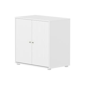 Flexa - Saga Armoire cannelée, H 74,2 cm, blanc / oat