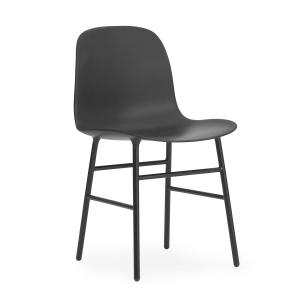 Normann Copenhagen - Chaise Form, piètement acier / noir