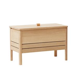 Form & Refine - A Line Banc coffre 68 cm, chêne blanc pigme…