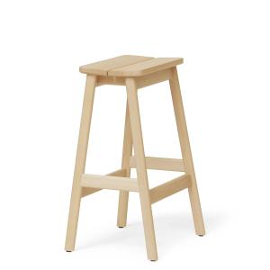 Form & Refine - Angle Tabouret de bar H 65 cm, hêtre blanc…