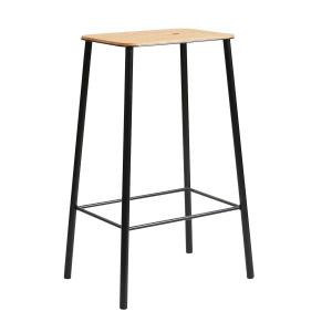 Frama - Adam Tabouret de bar, H 65 cm, chêne huilé / noir