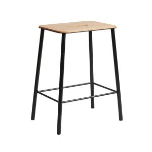 Frama - Adam Tabouret, H 50 cm, chêne huilé / noir