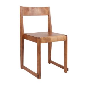 Frama - Chair 01, bouleau brun teinté / huilé