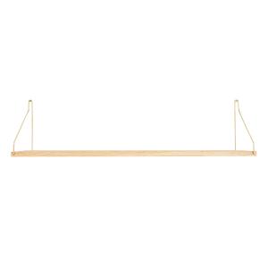 Frama - Shelf Étagère 80 x 20 cm, chêne / laiton