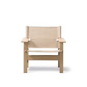 Fredericia - The Canvas Fauteuil, toile / chêne savonné