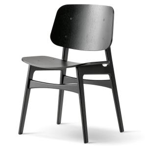 Fredericia - Chaise Søborg (Modèle 3050), chêne vernis noir…