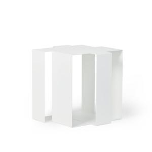 Frederik roijé - Table d'appoint Shifted Square, blanche