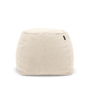 freistil - 173 Pouf (édition Teddy), Ø 55 cm, blanc crème (…