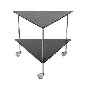 Fritz Hansen - AJ Trolley Table d'appoint, frêne noir / chr…