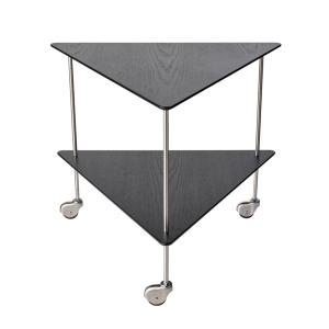 Fritz Hansen - AJ Trolley Table d'appoint, frêne noir / chr…