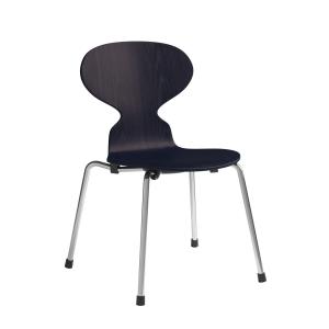 Fritz Hansen - Ant Chaise pour enfant, chrome / midnight bl…