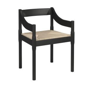 Fritz Hansen - Carimate Chaise, frêne teinté noir / cordele…