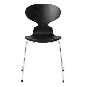 Fritz Hansen - La Chaise Fourmi, Frêne noir / chromé (4 pie…